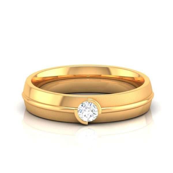 Pear Diamond Ring With One Matching Sideband, Wedding Two Rings Set 