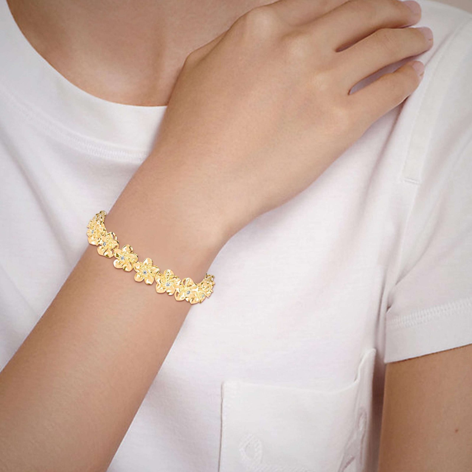 Natural Round Diamond Nail Set Tennis Bracelet 1.50 Ct In White Gold For  Women | eBay